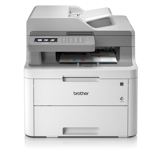 Imprimante multifonctions BROTHER DCP L3550 CDW couleur LED 215.9 x 355.6 mm (original) - A4/Legal (support) - jusqu'a 18 ppm (copie) - jusqu'a 18 ppm (impression) - 250 feuilles - USB 2.0, LAN, Wi-Fi(n)