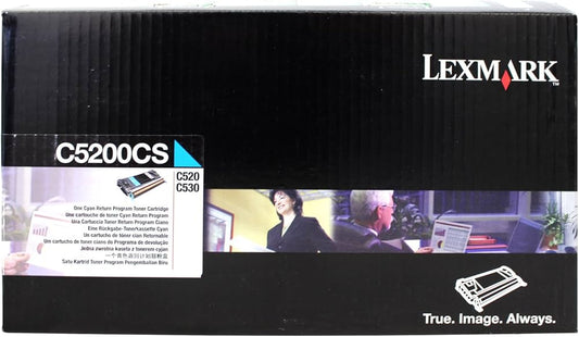 Cartouche Laser de Marque Lexmark C5200CS Cyan (1500 pages)