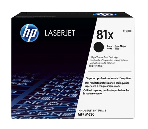 Cartouche Laser de Marque HP CF281X Noir (HP81X) Noir (25 000 pages)