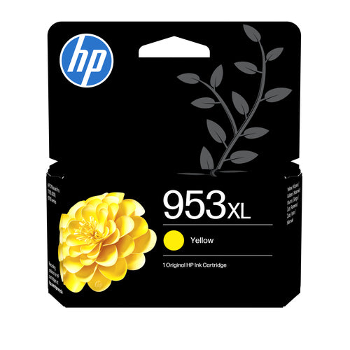 Cartouche Jet d'encre de Marque HP F6U18AE N°953XL Jaune (20ml 1 600 pages)