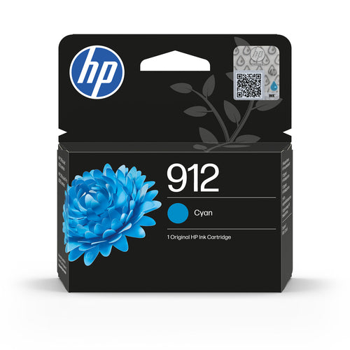Cartouche Jet d'encre de Marque HP 3YL77AE N°912 Cyan (315 pages)