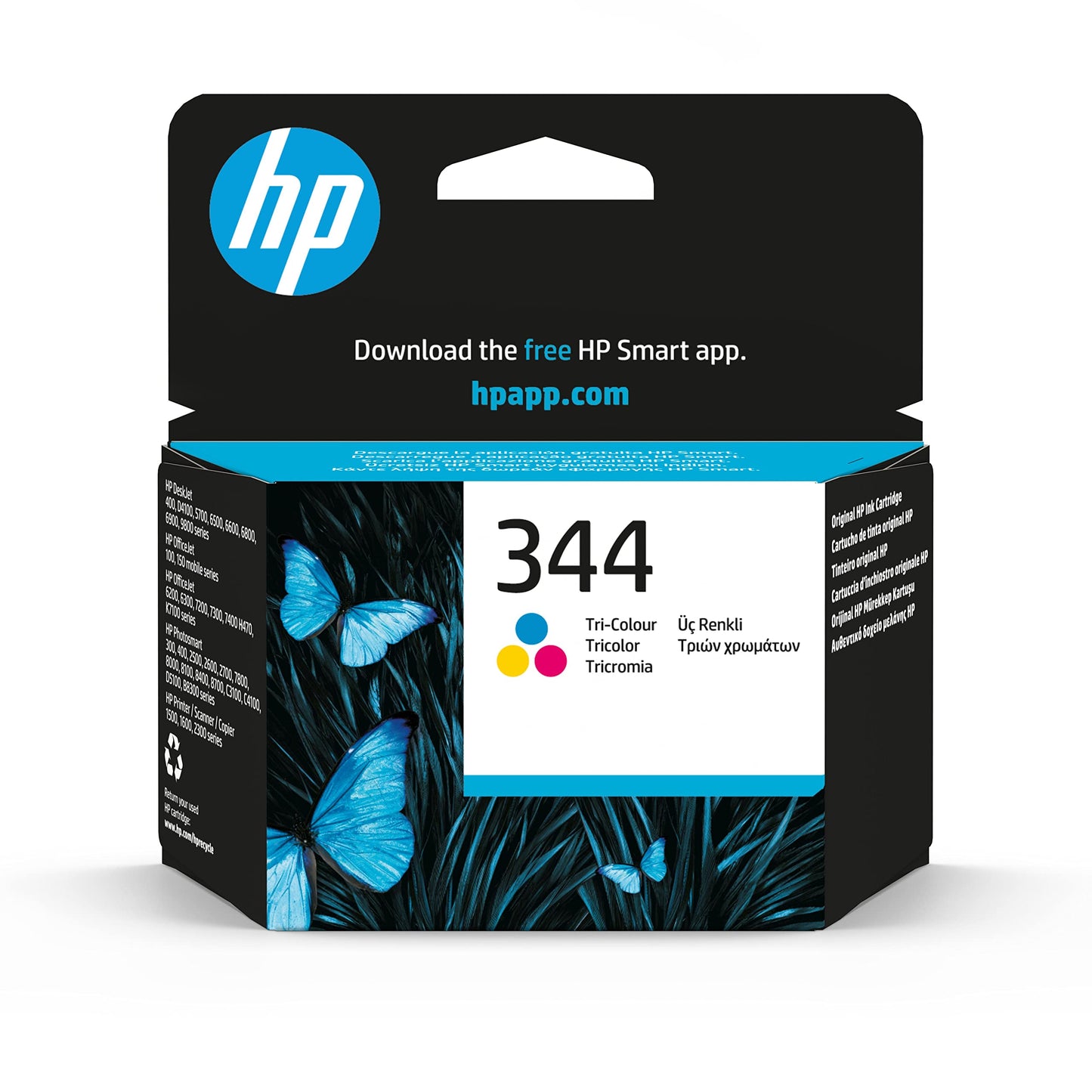 Cartouche Jet d'encre de Marque HP N°344 3 Couleurs (Cyan, Magenta, Yellow) (18ml) 450 copies