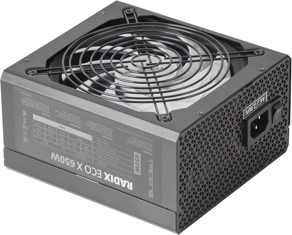 Alimentation ATX Tacens Radix Eco X - 650W (Noir)