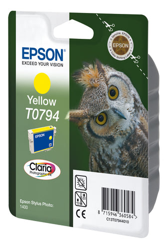 Cartouche Jet d'encre de Marque Epson T0794 Jaune (975 pages)