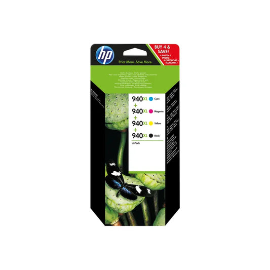 Pack de 4 Cartouches de Marque HP C2N93AE N°940XL Couleurs (1+2200 + 3 x 1400 pages)