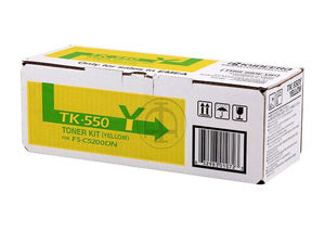 Cartouche Laser de marque Kyocera TK550Y Jaune (7 000 pages)