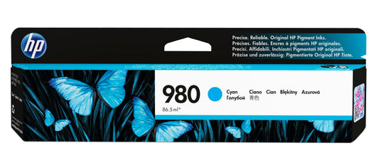Cartouche Jet d'encre de Marque HP D8J07AE N°980 Cyan (6 600 pages)