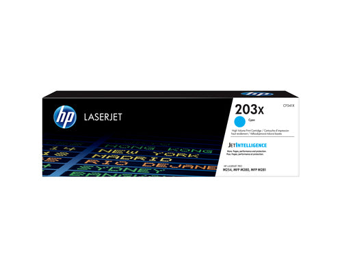 Cartouche Laser de Cartouche Laser de Marque HP CF541X (203X) - Cyan (bleu) -(2 500 copies) Format XL