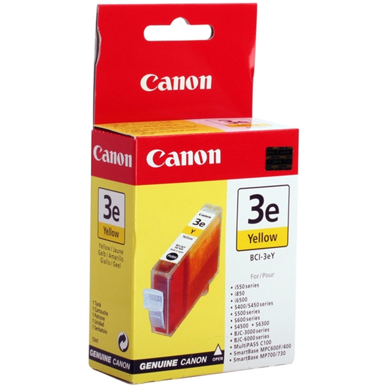Cartouche de Marque Canon BCI-3EY Yellow 390 pages