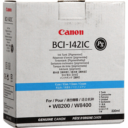 Cartouche Jet d'encre de Marque Canon BCI-1421C (8368A001) (330ml) Cyan encre pigmenté résistant aux UV