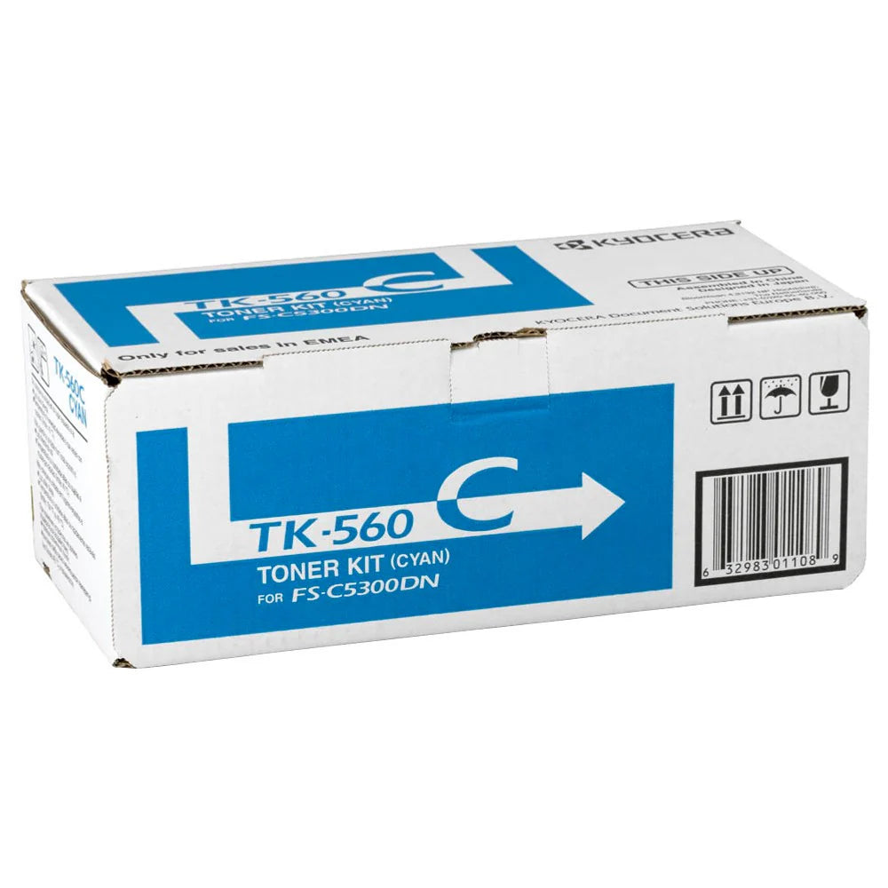 Cartouche Laser de Marque Kyocera TK-560C Cyan (10 000 pages)
