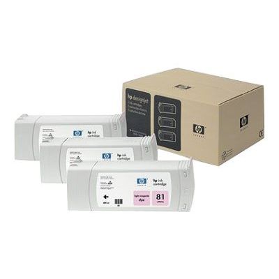 Cartouche Jet d'encre de Marque HP81 light Magenta C5071AE (3 x 680ml)