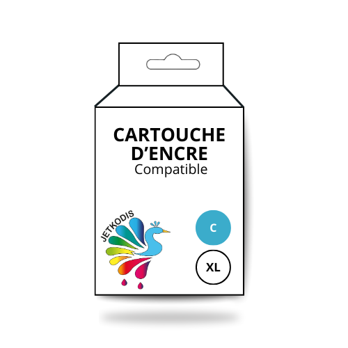 Cartouche Jet d'encre Compatible Epson T1302C Cyan Haute Capacité (18ml)