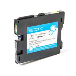Cartouche d'encre GEL de Marque RICOH (405537) GC-21C HY Cyan (2 300 pages)