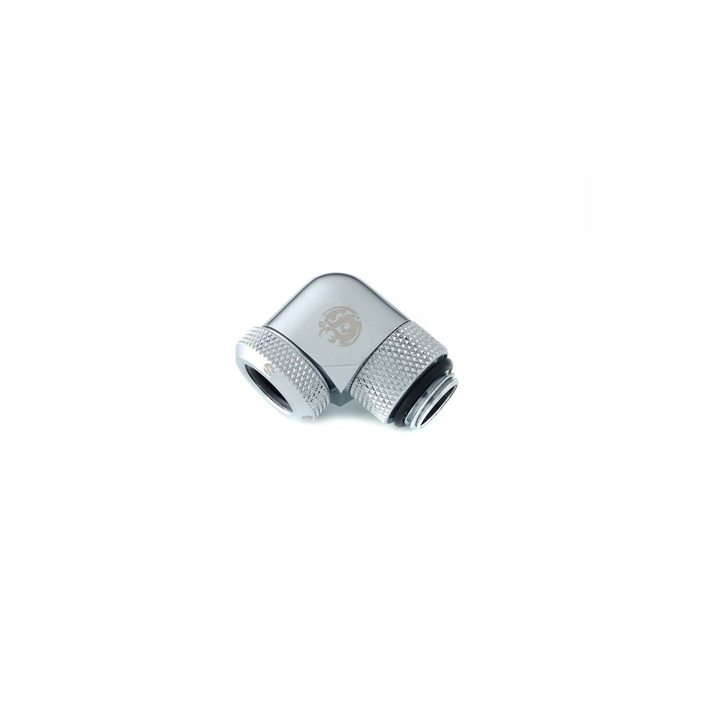 Connecteur à 90° pour Tube Watercooling Bitspower G1/4" 12mm AD (Argent)