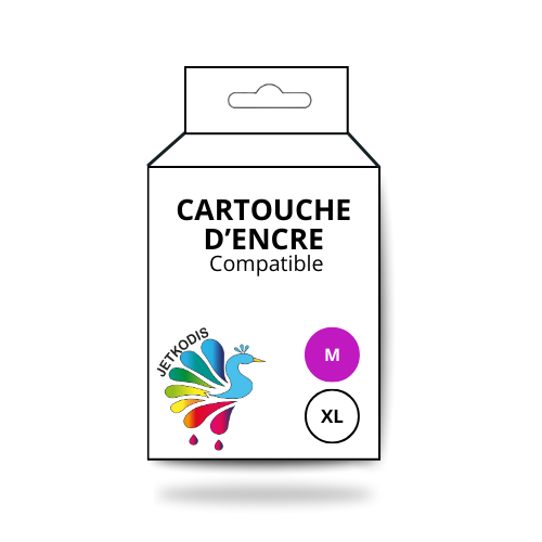 Cartouche jet d'encre Compatible Epson C13T347340 (34XL)Magenta (14ml) (Serie balle de golf)