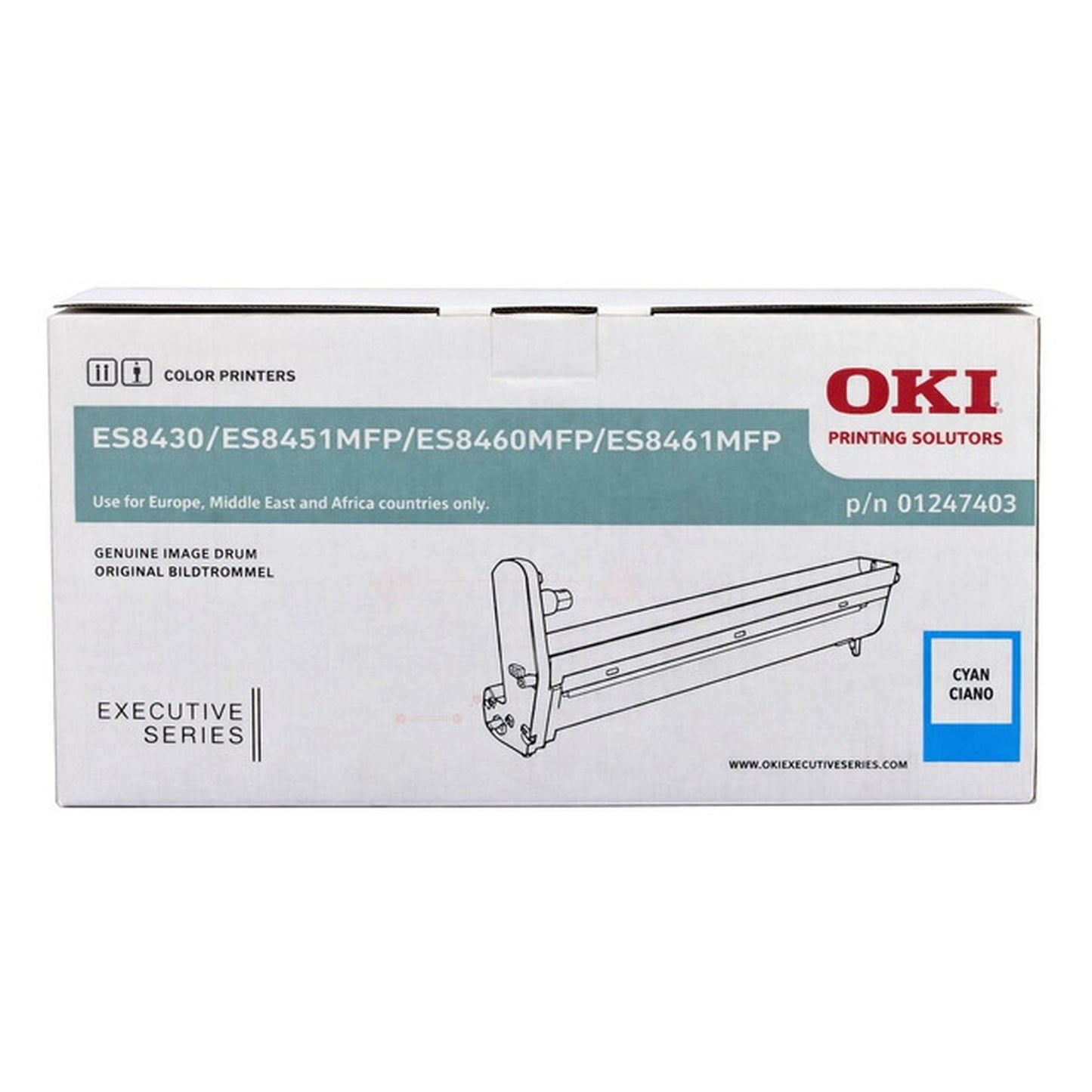 Tambour d'origine OKI 01247403 - cyan