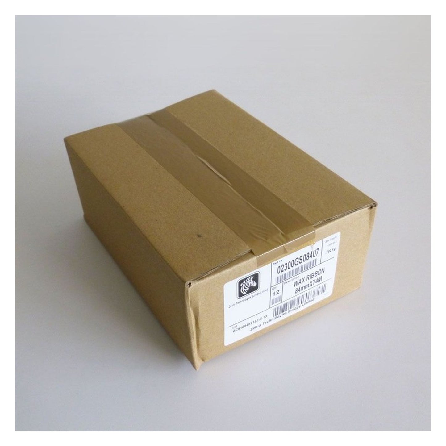 Ruban transfert thermique d'origine Zebra 02300GS08407 - noir - pack de 12