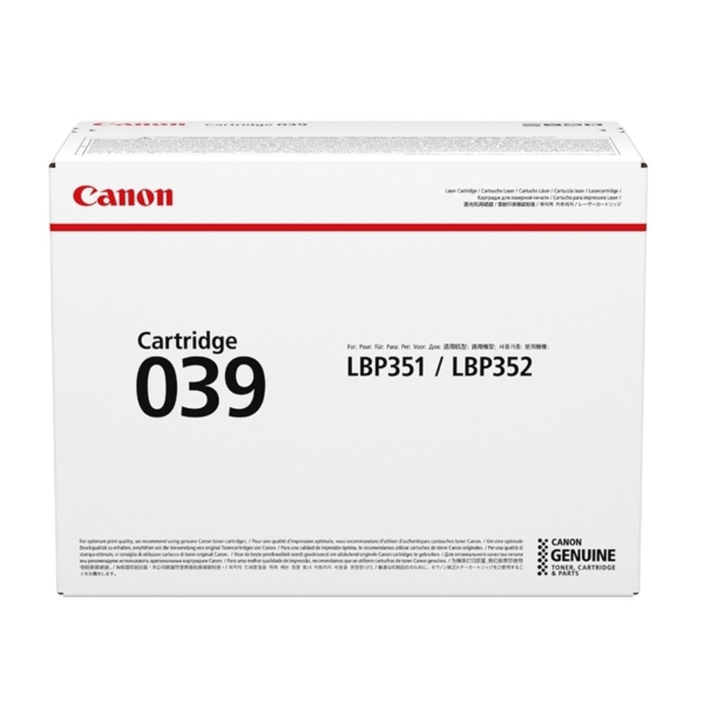 Toner d'origine Canon 0287C001 / 039 - noir