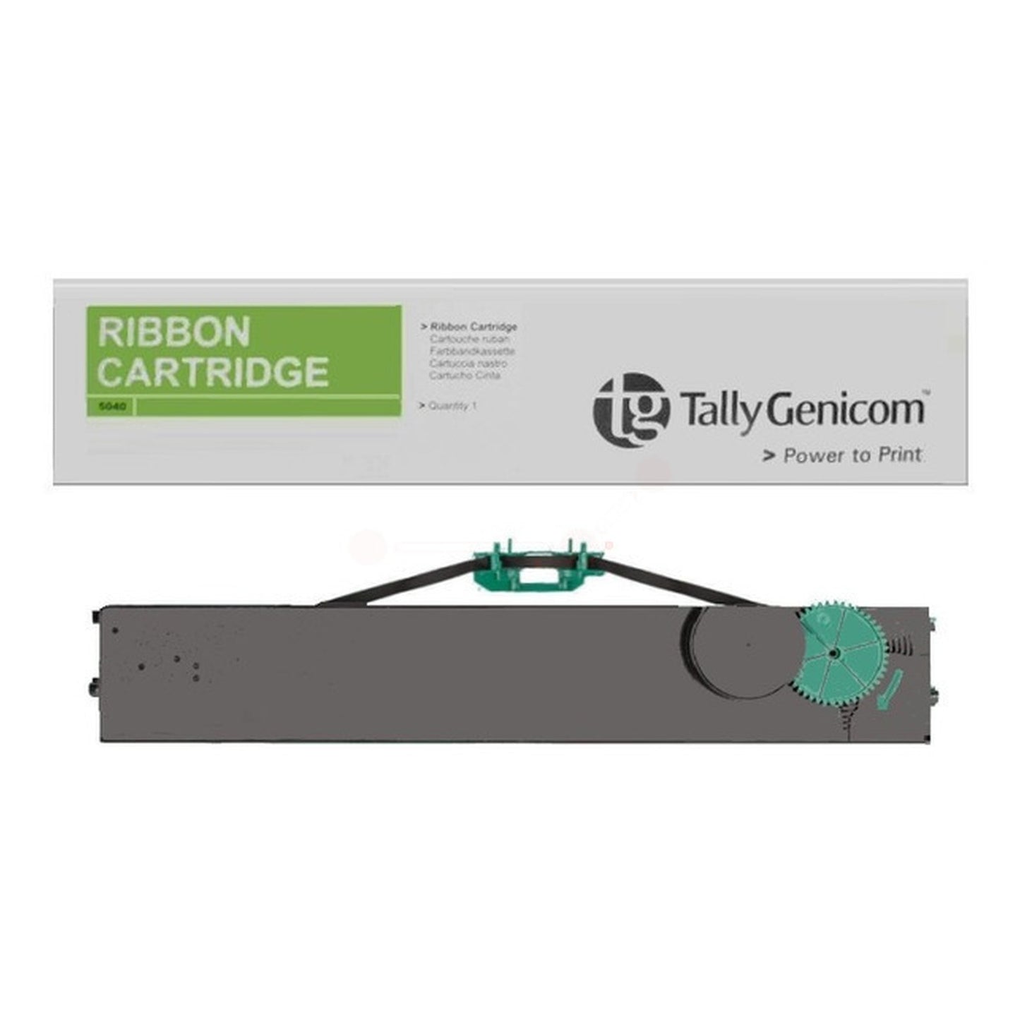 Ruban d'origine Tally Genicom 043393 - noir