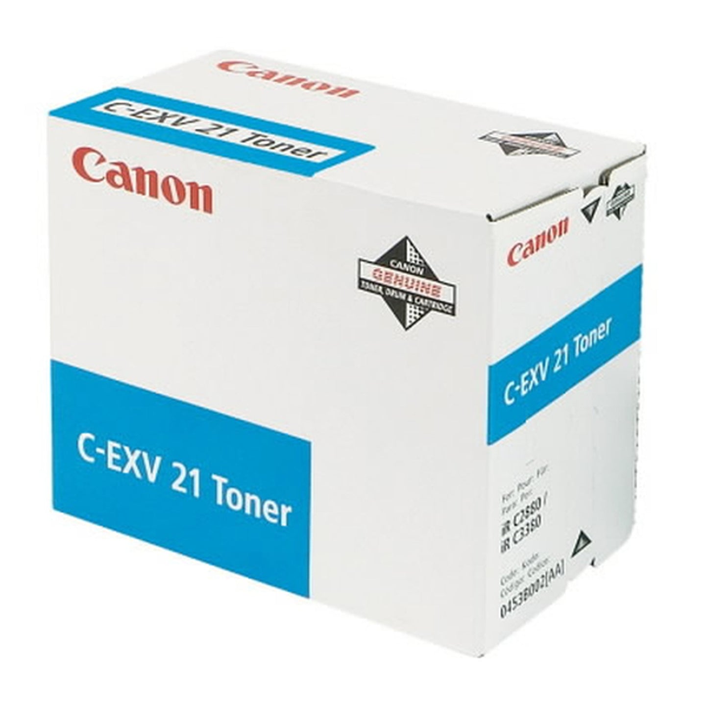 Toner d'origine Canon 0453B002 / C-EXV 21 - cyan