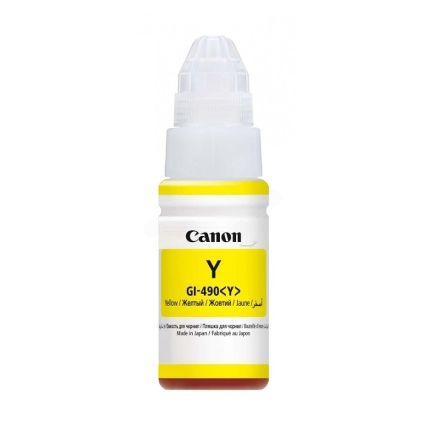 Bouteille d'encre d'origine Canon 0666C001 / GI-490 Y - jaune