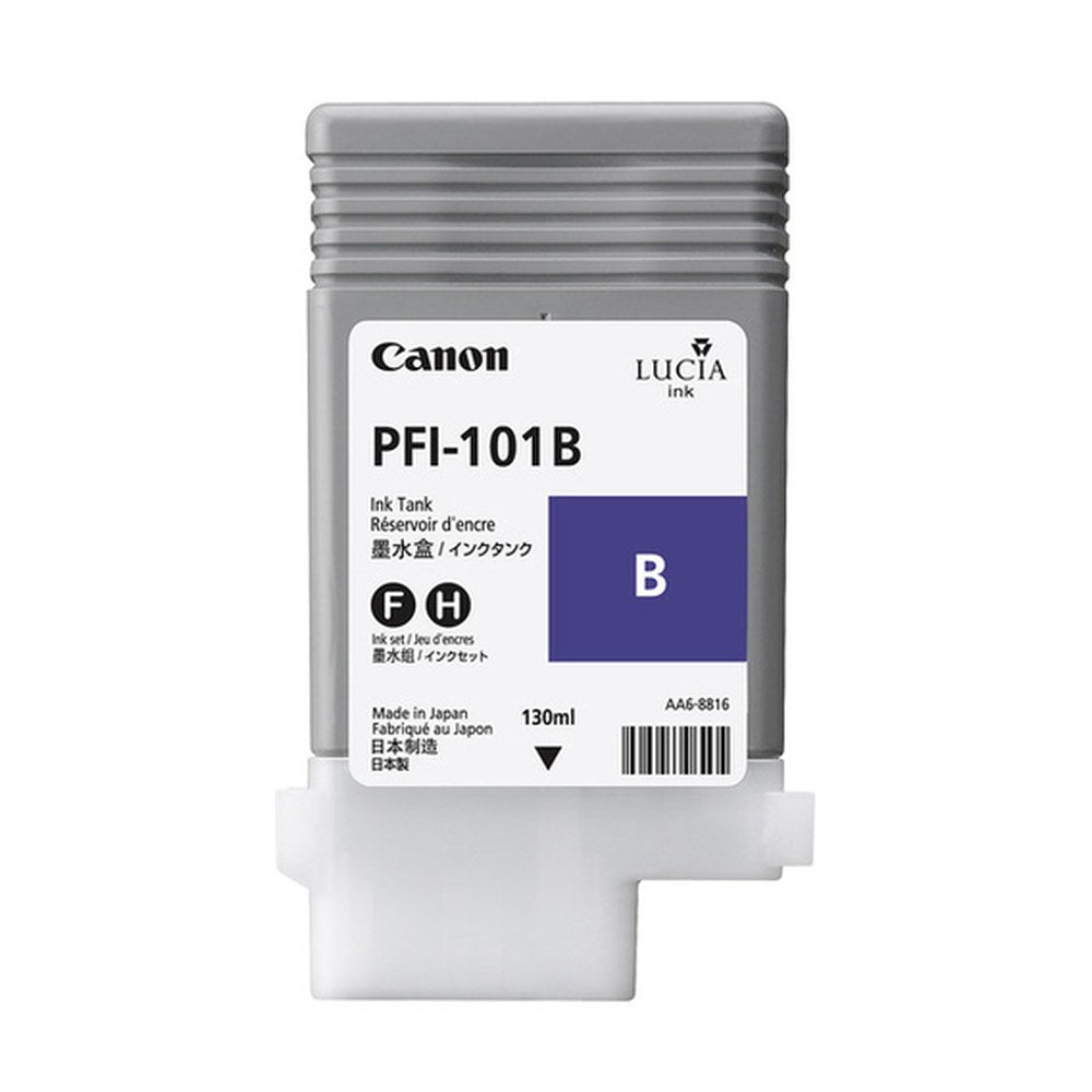 Cartouche d'origine Canon 0891B001 / PFI-101 B - bleue