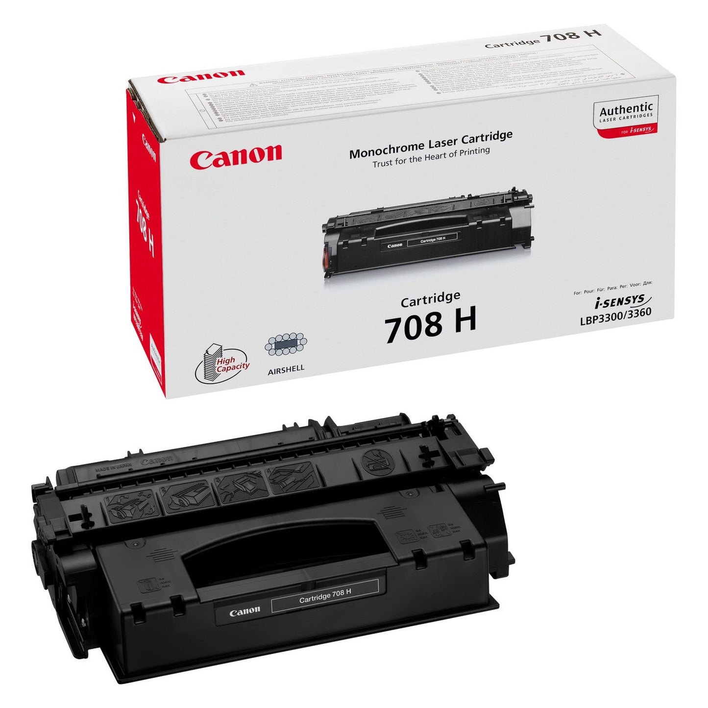 Toner d'origine Canon 0917B002 / 708H - noir