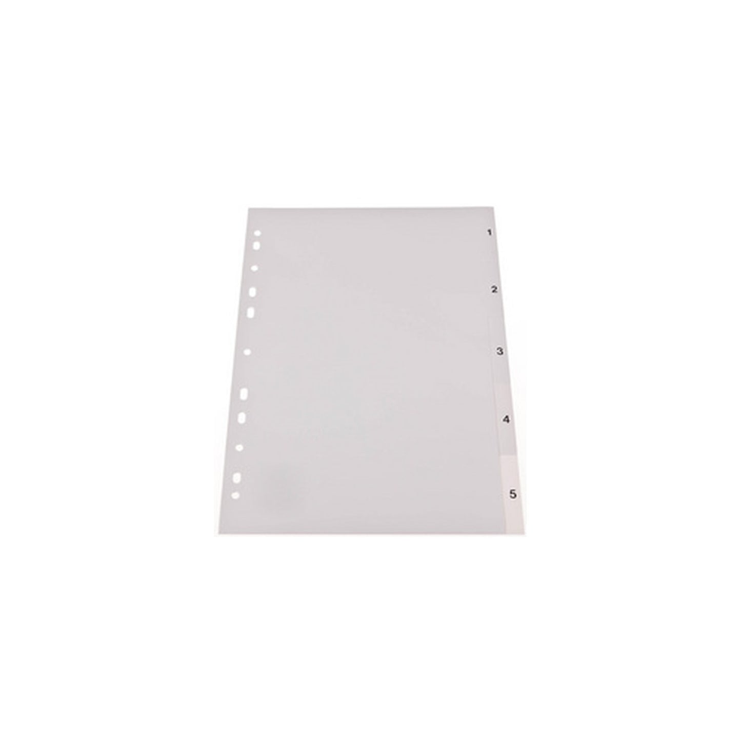 proOFFICE Intercalaires en plastique, numériques, A4
