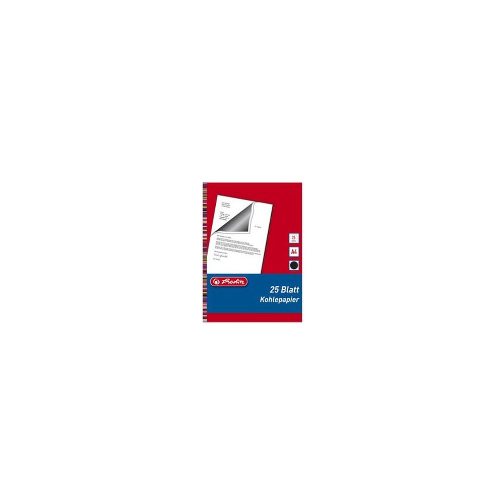 herlitz Papier carbone, format A4, contenu: 25 feuilles