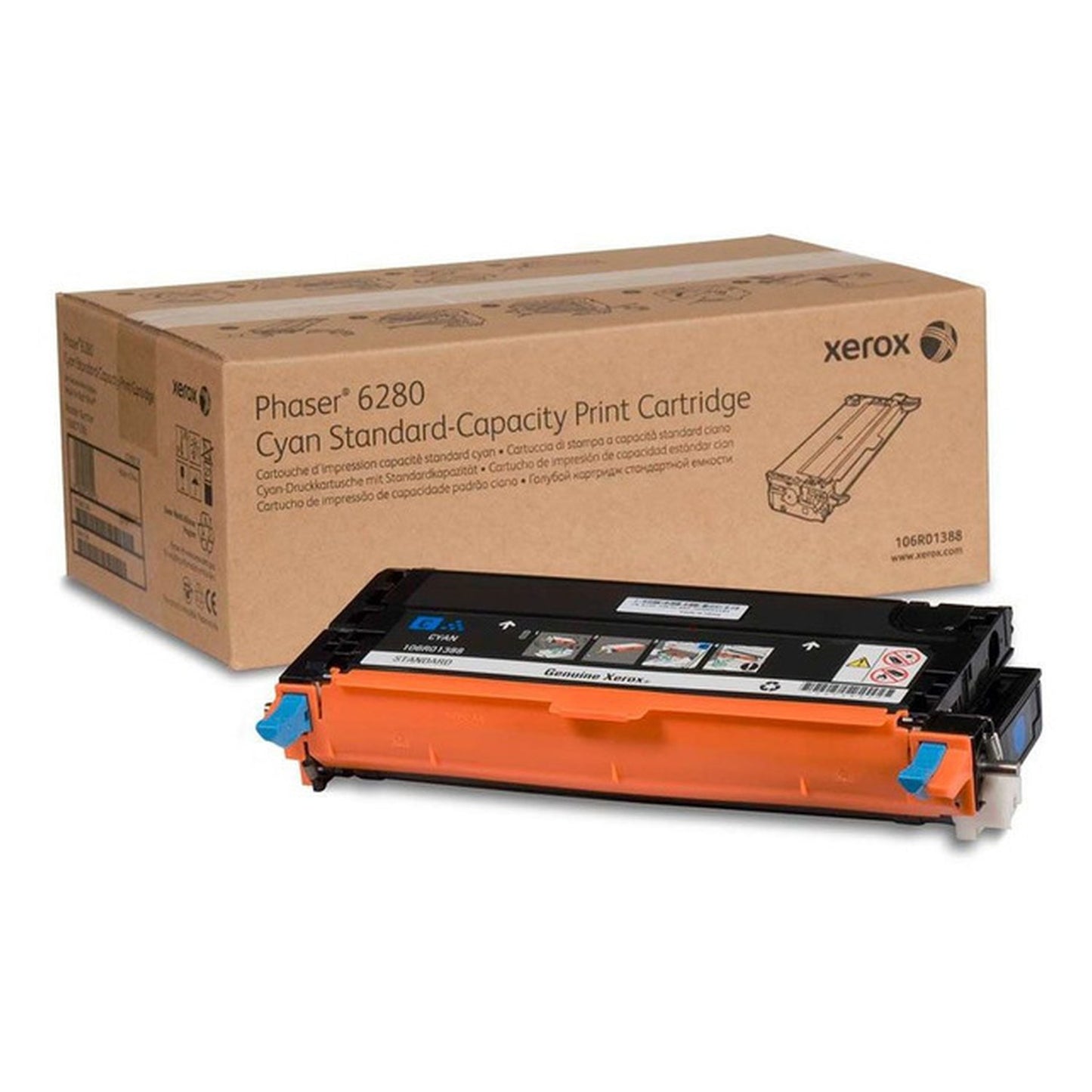 Toner d'origine Xerox 106R01388 - cyan