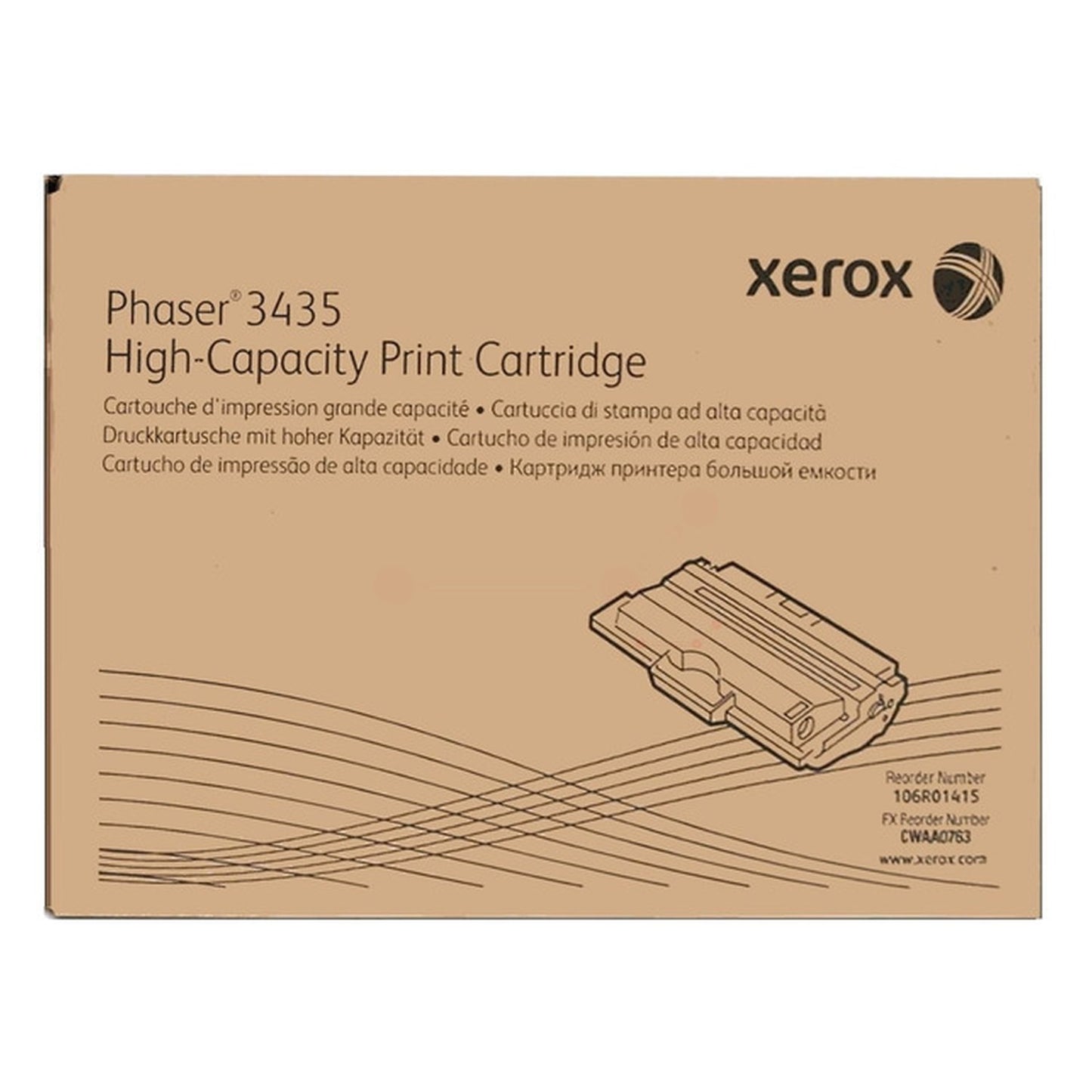 Toner d'origine Xerox 106R01415 - noir