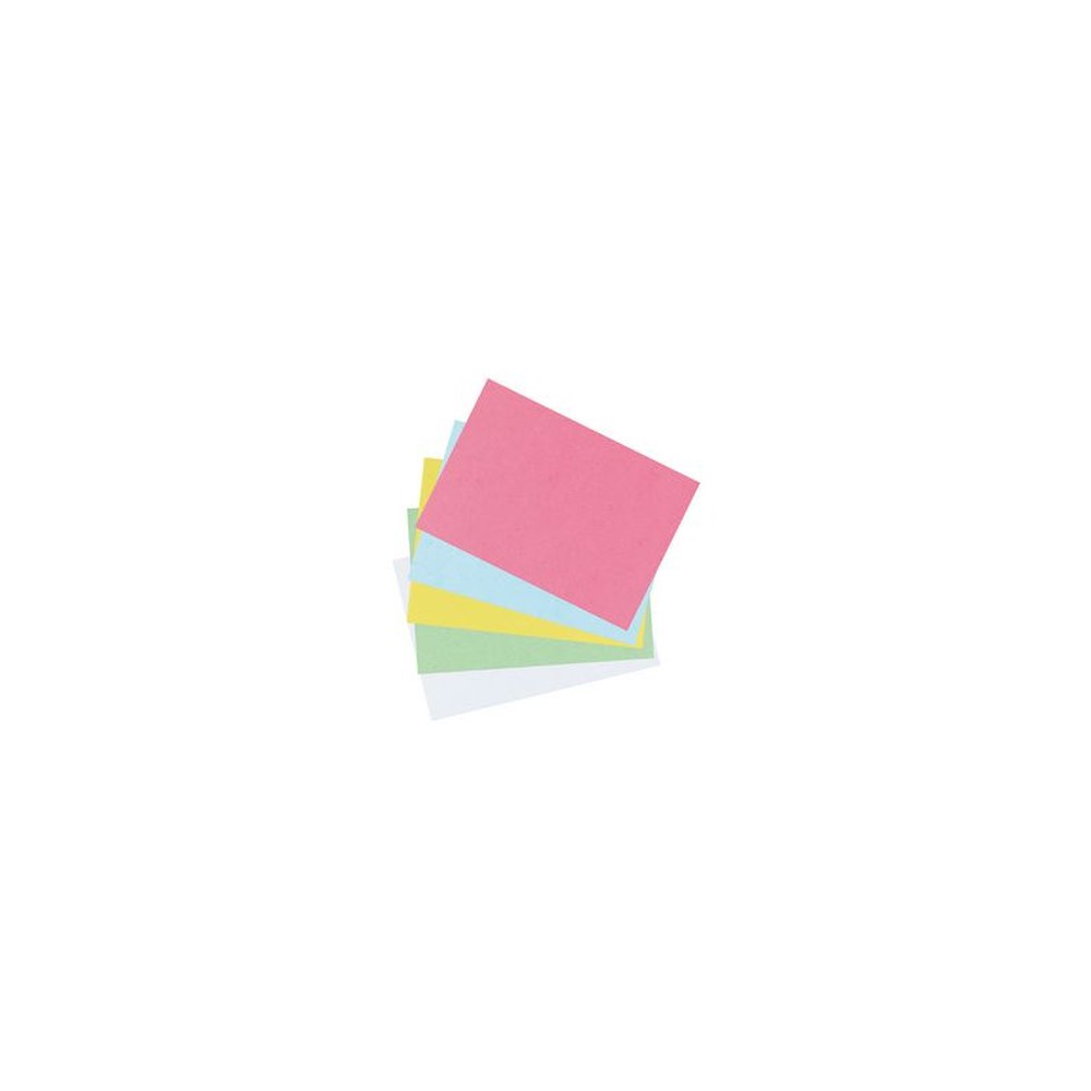 herlitz Fiches bristol, A5, uni, jaune