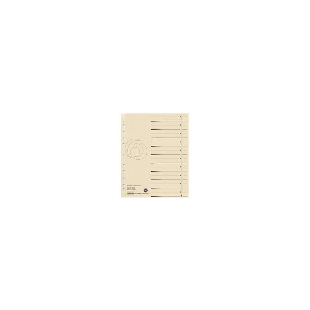 herlitz Intercalaires, A4 extra large, en carte lustrée