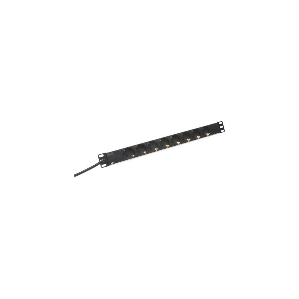 DIGITUS 19" Steckdosenleiste, 8-fach, 1 HE, ohne Schalter