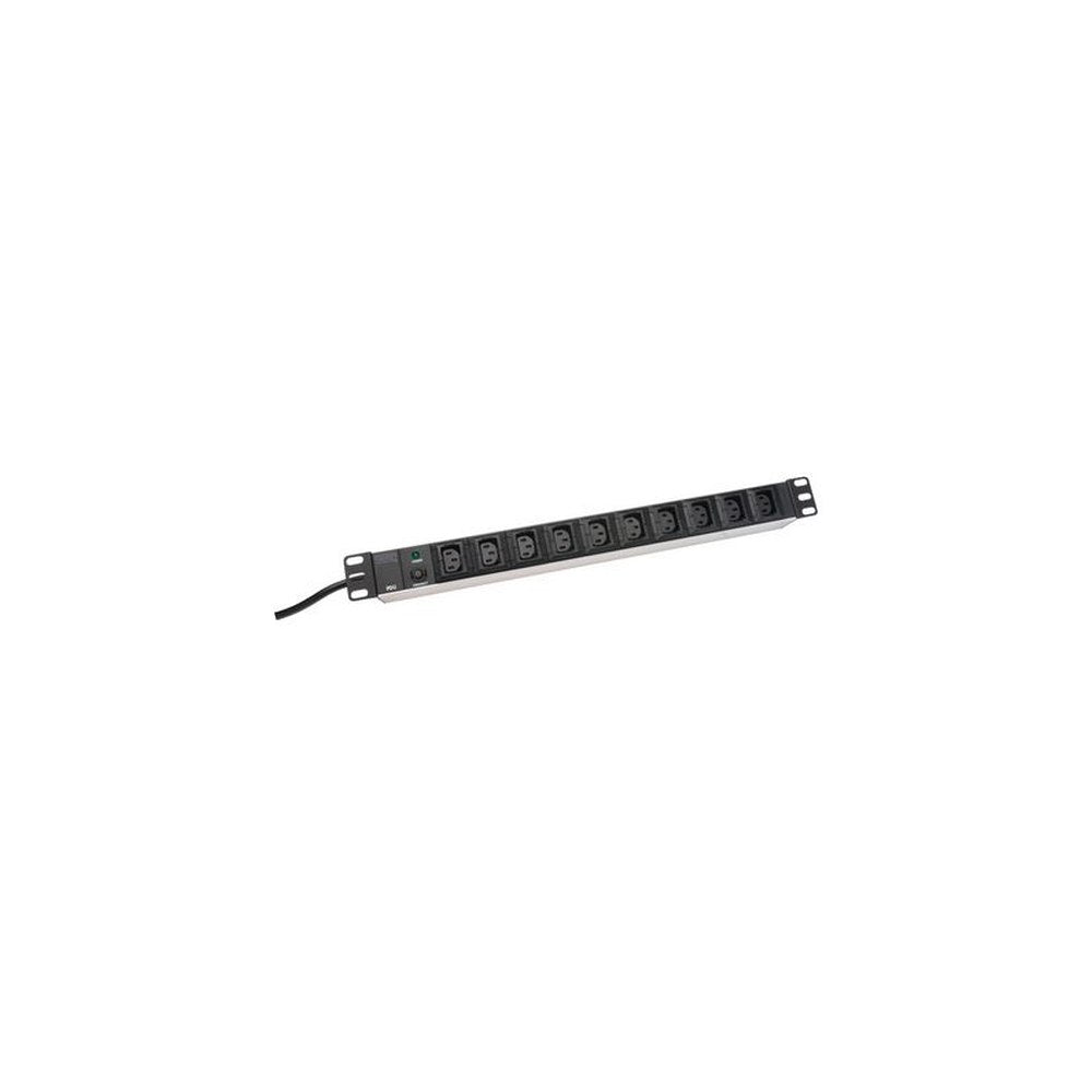 DIGITUS bloc multiprise 19", 10 ports, avec parasurtenseur