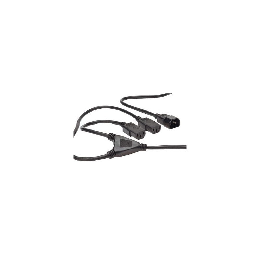 DIGITUS Câble d'alimentation en Y, 1,7 m, fiche C14