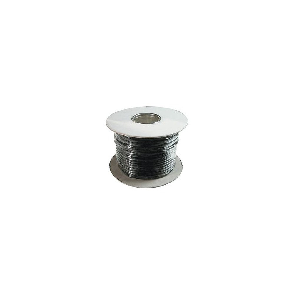 DIGITUS Câble téléphonique, 100 m, 6 fils, plat, noir