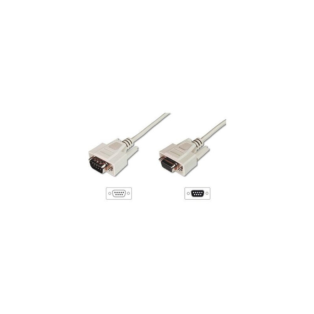 DIGITUS Câble 9 broches Sub-D, mâle - femelle, 10,0 m