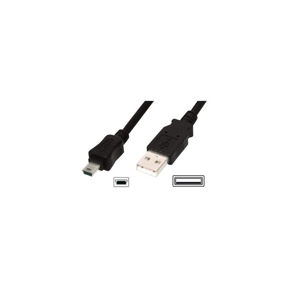 DIGITUS Câble de raccordement USB 2.0, USB-A - USB-B mini,