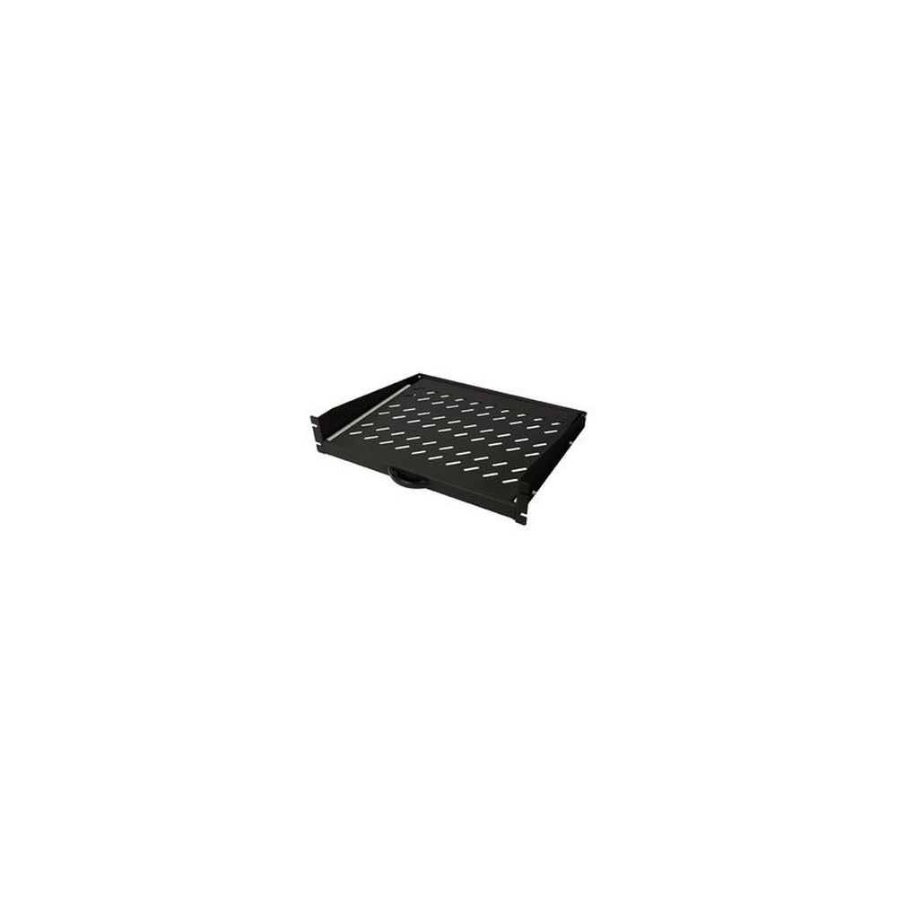 DIGITUS Etagère amovible pour montage fixe 19", 2U, noir