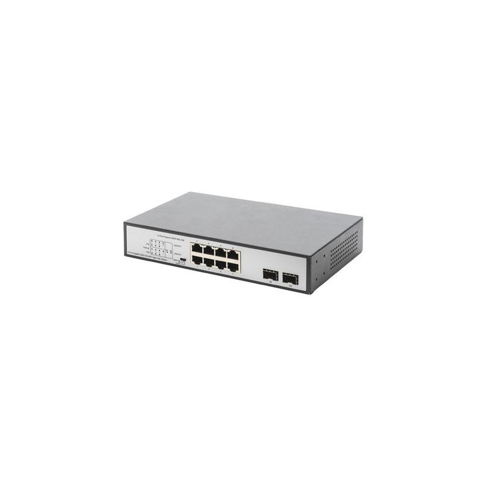 DIGITUS Switch Gigabit PoE 19", 8 ports, Unmanaged