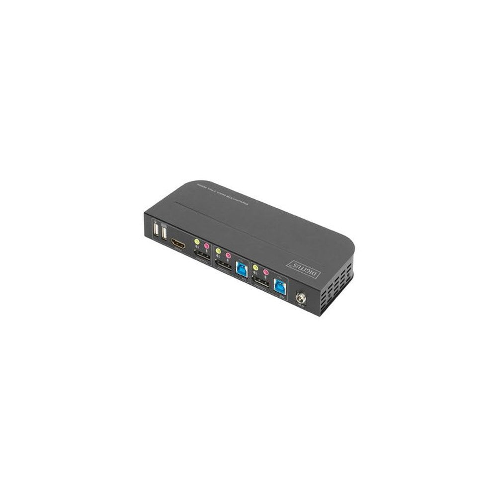 DIGITUS Commutateur KVM, 2 ports, 2x entrée DP, 1x sortie DP