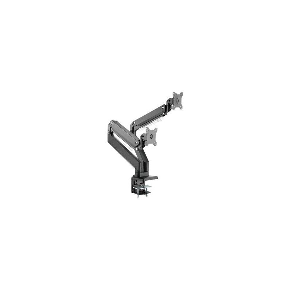 DIGITUS Support double écran universel, fixation par serrage