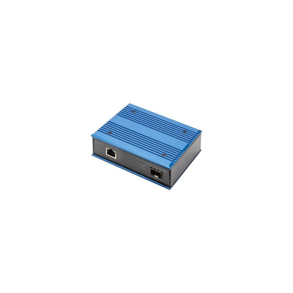 DIGITUS Convertisseur média industriel PoE+ Gigabit Ethernet