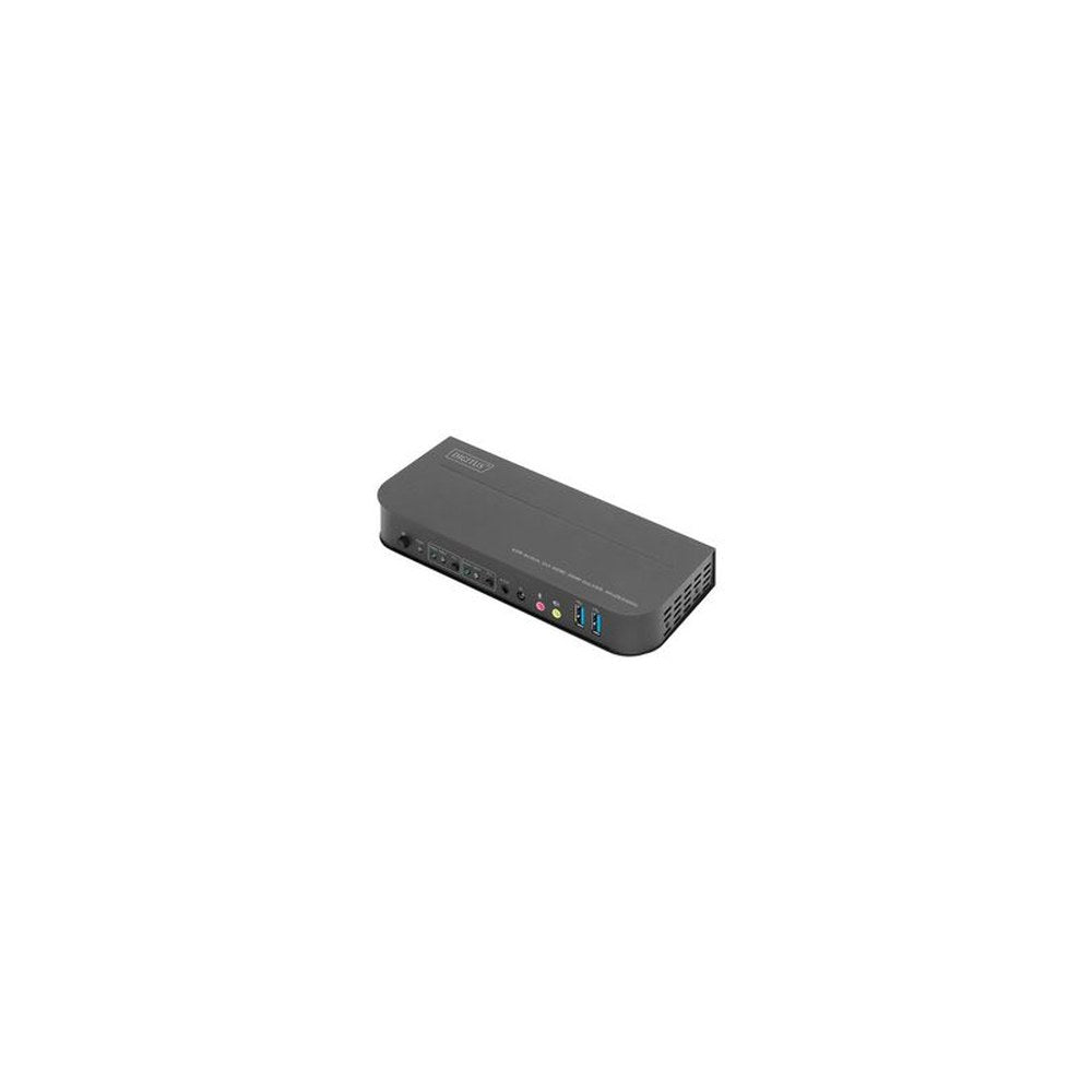 DIGITUS Switch KVM avec hub USB intégré, noir