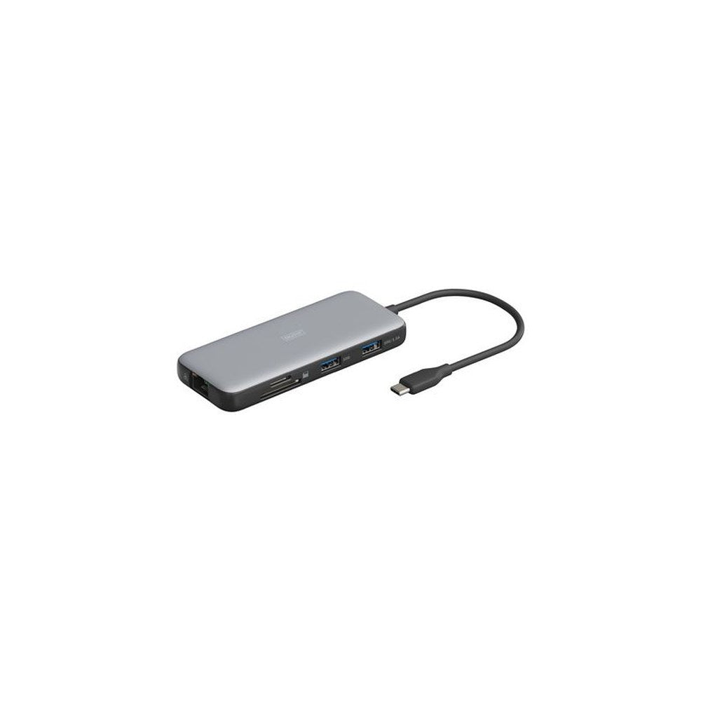 DIGITUS Station d'accueil USB-C, 7 ports, gris/noir