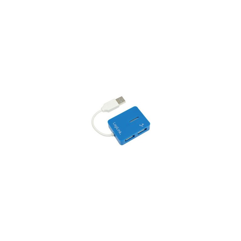 LogiLink Hub USB 2.0 Smile, 4 ports, bleu