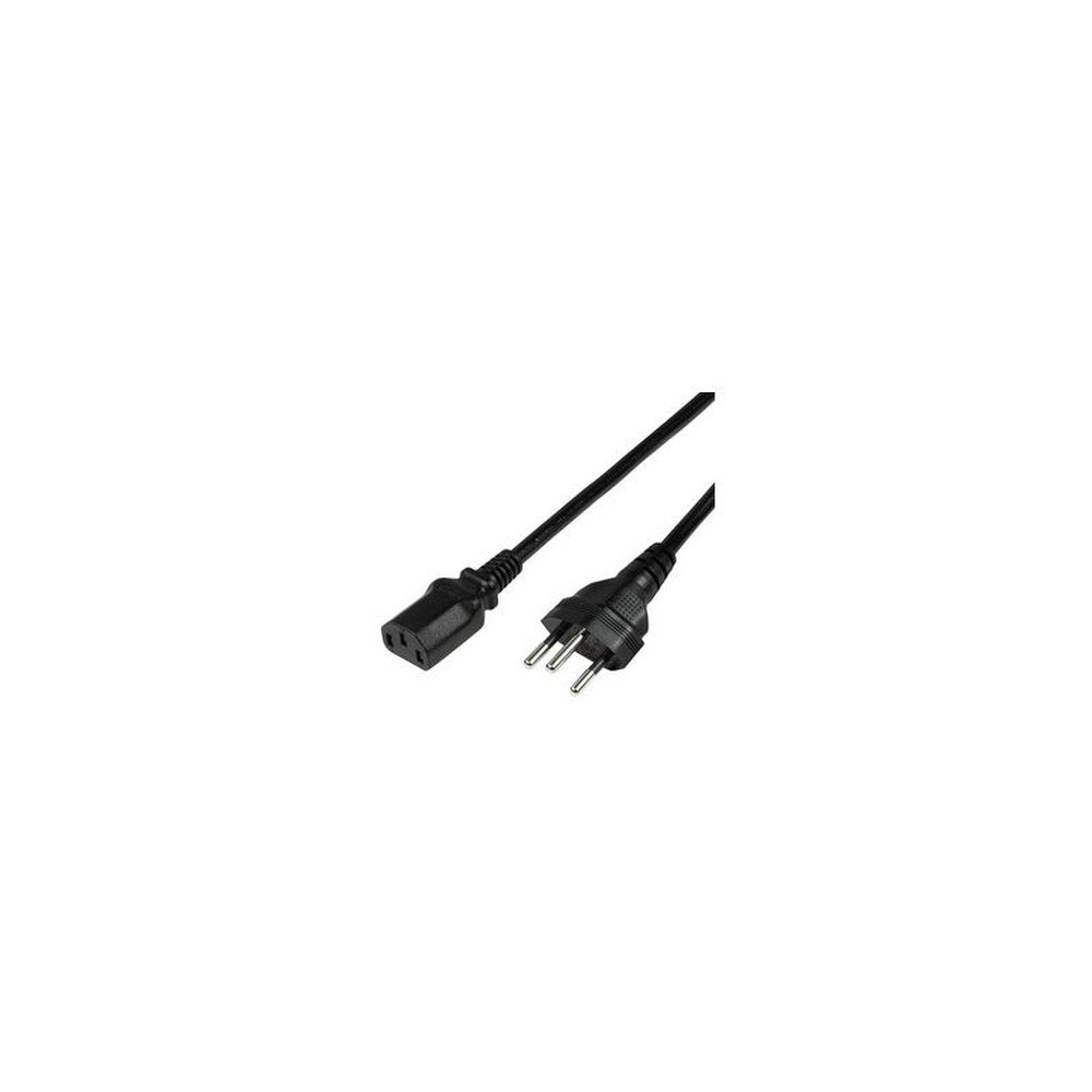 LogiLink Câble d'alimentation Suisse, 1,8 m, noir
