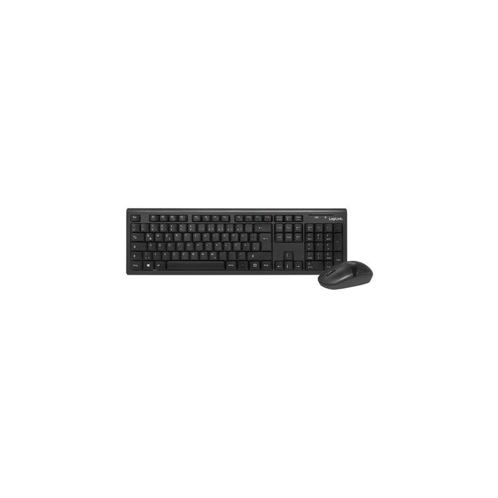 LogiLink Desktop Set, kabellos, 66 Kanäle, schwarz